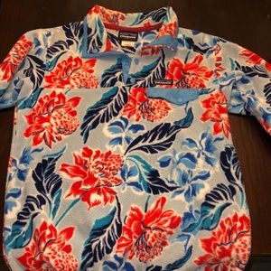 Floral Patterned Patagonia Synchilla Size Medium
